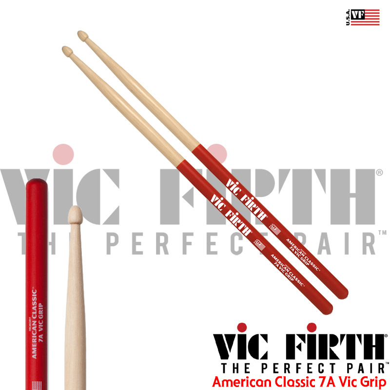 Vic Firth American Classic 7A Vic Grip / 7AVG (미끄러짐 방지)